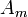A_{m}\,